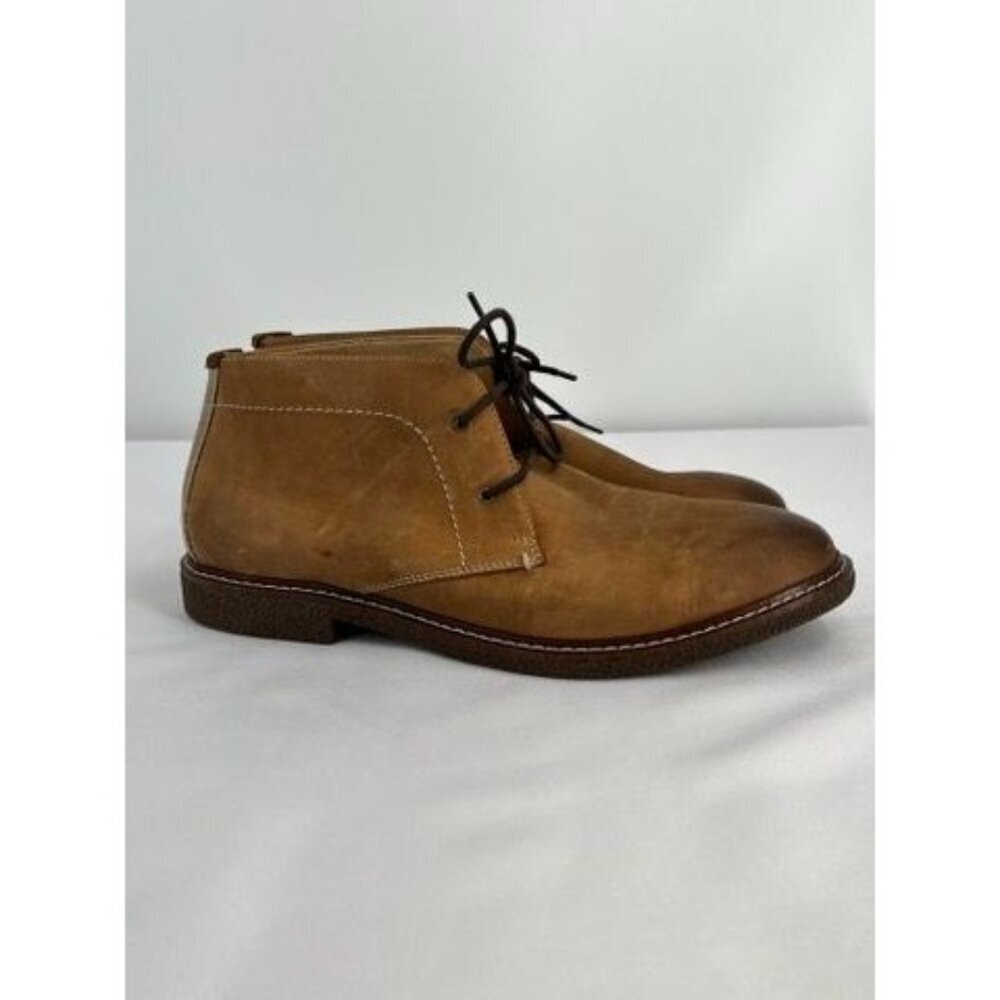 Lucky Brand Men’s Chukka Boots Size 13 Brown Waxed leather Weathered Distressed